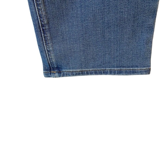 Lee Women Slim Fit Mid Rise Straight Leg Jeans Size 18 Short Light Wash Stretch - Picture 6 of 12